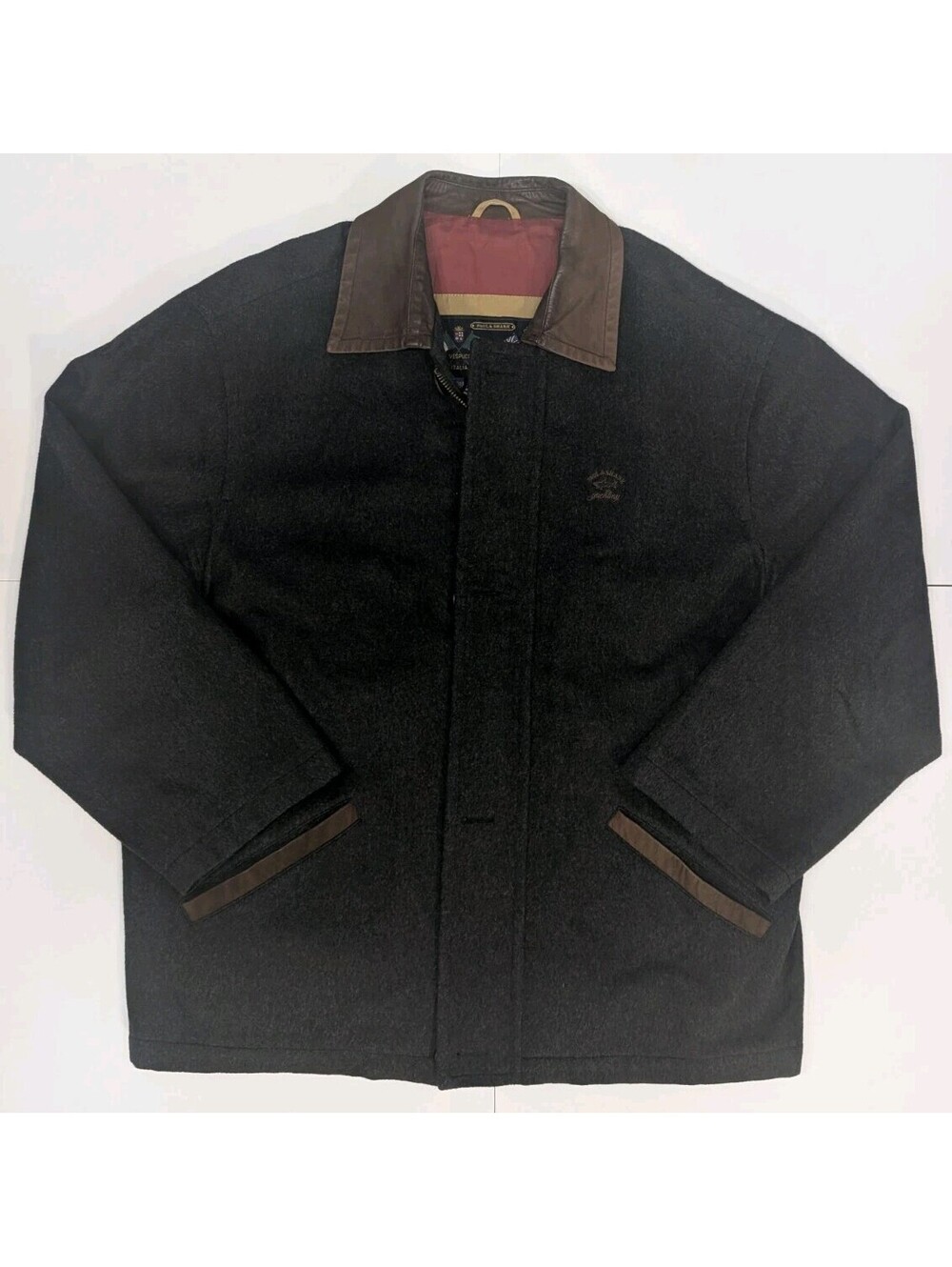 Paul & Shark Moessmer Loden Wool Tiroler Yachting Jacket Bomber Sz XXL 2XL Mint